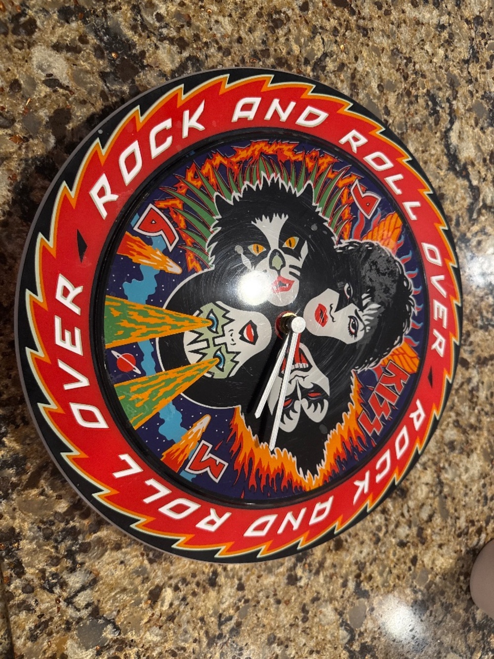 Kiss Rock and Roll Over Wall Clock